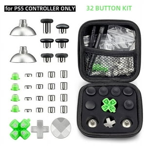 Genérico - Kit De Reparación De Botones Y Palancas De Mando Compatibles Con El Mando Playstation Ps4/Ps5 - Kit De Reparación Ajustable De Metal-32Pcs Para Ps5