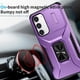thumbnail image 3 of Funda Armada para Samsung Galaxy S23 Plus con Tapa Deslizante y Soporte Magnético Giratorio Morado, 3 of 5