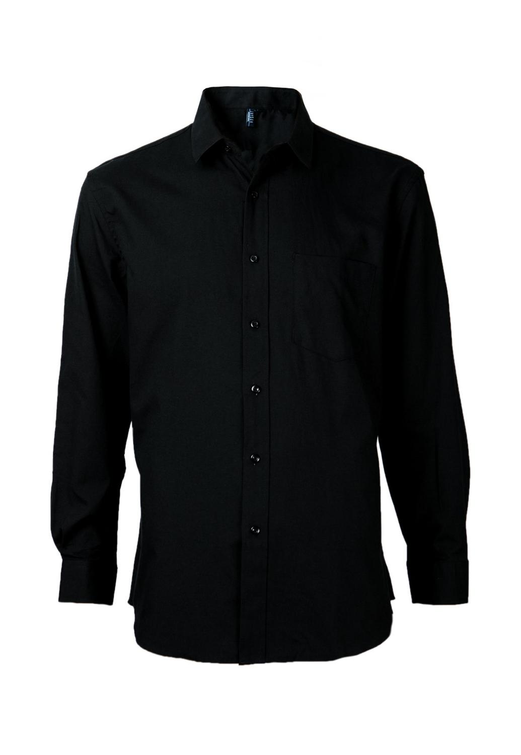 Jayson - Camisa Oxford B/Pegado Guardia M/L Negro S