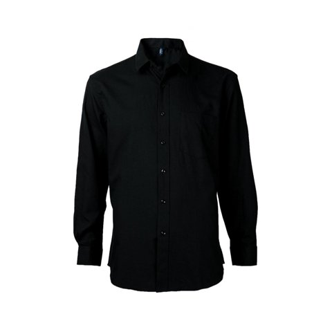 Jayson - Camisa Oxford B/Pegado Guardia M/L Negro S