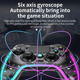 thumbnail image 3 of Controlador de Juegos Inalámbrico Claro con Iluminación LED Ajustable de 8 Colores Compatible con PS4 Pro/PS4 Slim/PS4, Gamepad con Toma de Auriculares, 3 of 7