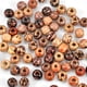 thumbnail image 2 of 200 Pcs Wooden Beads For Crafting Kids 10mm/0.39in Diameter Beads For Jewellery Making Kits With Different Patterns, 2 of 3