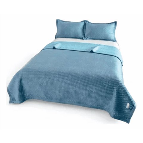 Genérico - Cobertor Reversible Quilt Verano 2 Plazas