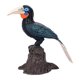thumbnail image 4 of Figura De Pájaro Modelo, Juguete Educativo, Escritorio, Oficina, Estatua Realista De Pájaro, Cálao Negro, 4 of 5