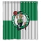 thumbnail image 1 of Cortina de ducha de los Boston Celtics, juego de cortina de baño con ganchos, tamaño 66 x 72 pulgadas, 1 of 3