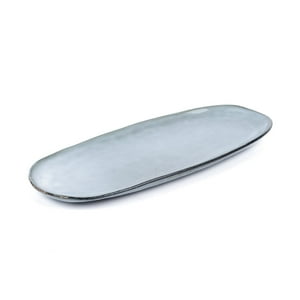 Fuente Ovalada Aperitivo Cerámica 36 Cm Amalfi Simplit Azul