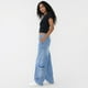 thumbnail image 4 of Jeans Mujer Straight Fit Full Cargo Azul Claro Corona, 4 of 5