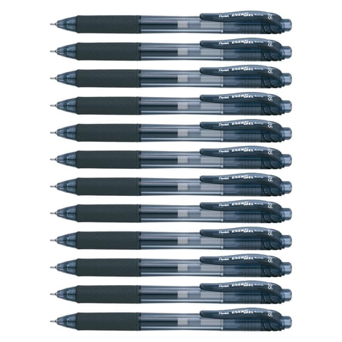 Bolígrafo De Gel Enrollable Pentel Energel-X Bln105A 0,5 Mm Black Dozen