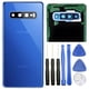 thumbnail image 1 of Funda Trasera De Cristal Para Galaxy S10 Con Lente De Cámara Azul, 1 of 3
