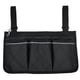 thumbnail image 3 of Silla De Ruedas Walker Bolsa Lateral Bolsa Cama Riel Organizador Bolsillo Para Teléfono Negro, 3 of 5