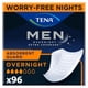 thumbnail image 1 of Protectores de incontinencia TENA Overnight Absorbency para hombre, 96 unidades, 1 of 7