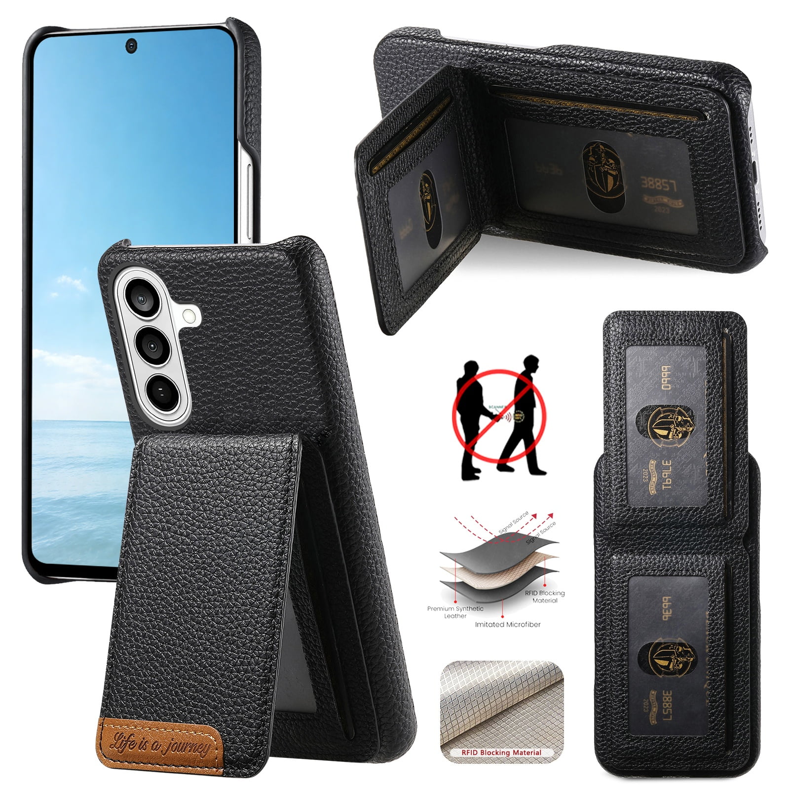 Funda Foxdock Para Samsung Galaxy S26 Pro Resistente Al Agua, Antihuella, Soporte Ajustable Y Rfid-negro