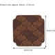 thumbnail image 5 of XmhyTop Set de 6 Posavasos de Silicona Aisladores, Antideslizantes y Prácticos para Protección de Mesas,9*9cm,Marrón, 5 of 5