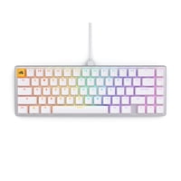 Teclado Glorious Gaming Gmmk 2-65% Blanco De Perfil Bajo Hotswap