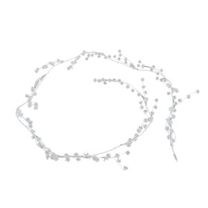 Bothyi - Guirnalda De Cuentas De Acrílico Transparente De 1,2 M Para Decoración De Fiestas, Álbumes De Recortes, Guirnalda De Alambre De Hierro