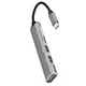 thumbnail image 2 of 5 En 1 USB 3.0 Tipo C Adaptador Hub SD Lector De Tarjetas TF Profesional Durable Gris, 2 of 5