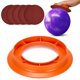 thumbnail image 1 of Porta almohadillas de lijado para bola de bolos TSSOUB Naranja + 5 discos de lija, 1 of 7