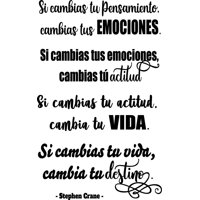 Rienda Libre Graphics - Frase Deco Si Cambias Tu Pensamiento Fr-11060