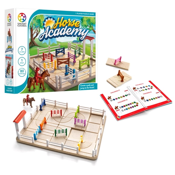 Juego SmartGames Horse Academy Path-Building 80 desafíos