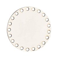 Magideal - Base Redonda Para Cesta De Ganchillo Con Agujeros De Madera Natural Sin Terminar Para Tejido Diy Y Cuadro De Accesorios Adecuada Para Proyectos Creati 10Cm