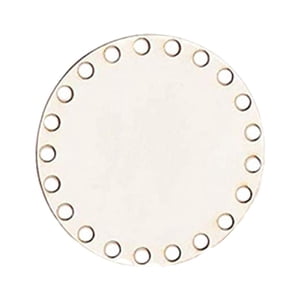 Magideal - Base Redonda Para Cesta De Ganchillo Con Agujeros De Madera Natural Sin Terminar Para Tejido Diy Y Cuadro De Accesorios Adecuada Para Proyectos Creati 10Cm