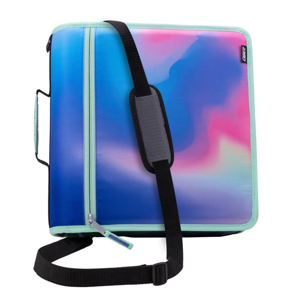 Case-it Carpeta con Cremallera | Anillas de 3 pulgadas | 600 hojas | D-146 Northern Lights