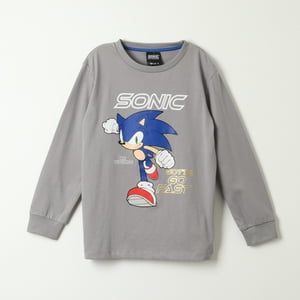 Polera Manga Larga Niño Force Gris Sonic
