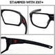 thumbnail image 3 of Gafas de sol de seguridad HTS HUNTERSKY Q37 con lente azul polarizada con espejo, 3 of 9