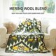 thumbnail image 4 of Manta ACUSHLA de Lana Merino 160x130 cm Verde Azteca, 4 of 7