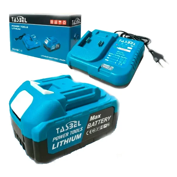 Bateria Litio 98v Tasbel Con Cargador Herramientas Taladro