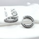 thumbnail image 2 of Aros Argolla Cintillo Circonitas Pavé, 1,5 cm, Plata 925, 2 of 3