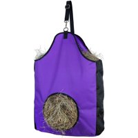 Xusx111 - Bolsa De Alimentador De Heno De Tela De Oxford 600D Para Caballos, Ovejas Con Reducciones De Residuos - Viene Con La Red De Heno (Púrpura)