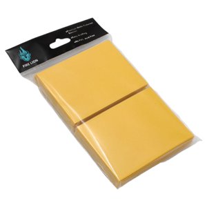 Bothyi - 100 Fundas Para Tarjetas De Entretenimiento, Fáciles De Usar, Para Regalar, Para Tarjetas Coleccionables, Color Amarillo