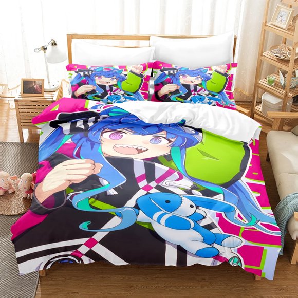 Anime Uma Musume Pretty Derby Twin Turbo Bedding Set,Duvet Cover Bed Set Quilt Cover, Boys Girls Adults Bed Sheets