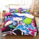 thumbnail image 1 of Anime Uma Musume Pretty Derby Twin Turbo Bedding Set,Duvet Cover Bed Set Quilt Cover, Boys Girls Adults Bed Sheets, 1 of 5