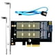 thumbnail image 2 of Boost Your Storage Capacity with GLOTRENDS Dual M.2 X4 Adapter - Supports OS Booting From Both M.2 PCIe and M.2 SATA SSDs!, 2 of 2
