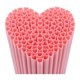 thumbnail image 1 of Pajilla de Bebida ECVLRTK 230 mm Corazón Rosa – Pack de 100, 1 of 7