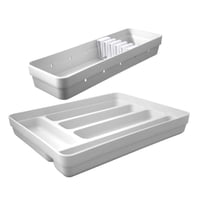 Ou - Conjunto Organizador Cubiertos Blanco