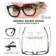 thumbnail image 4 of Gafas de Lectura AEZUNI de Gran Tamaño Leopardo +5.0, 4 of 6