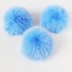 thumbnail image 1 of Xiao Hua Accesorios de decoración, accesorios de pompones, colgantes - Bolas de pompones, pompones para manualidades, bolas de pompones, pompones a granel, 8 cm de diámetro, 15 unidades, azul claro, 1 of 1