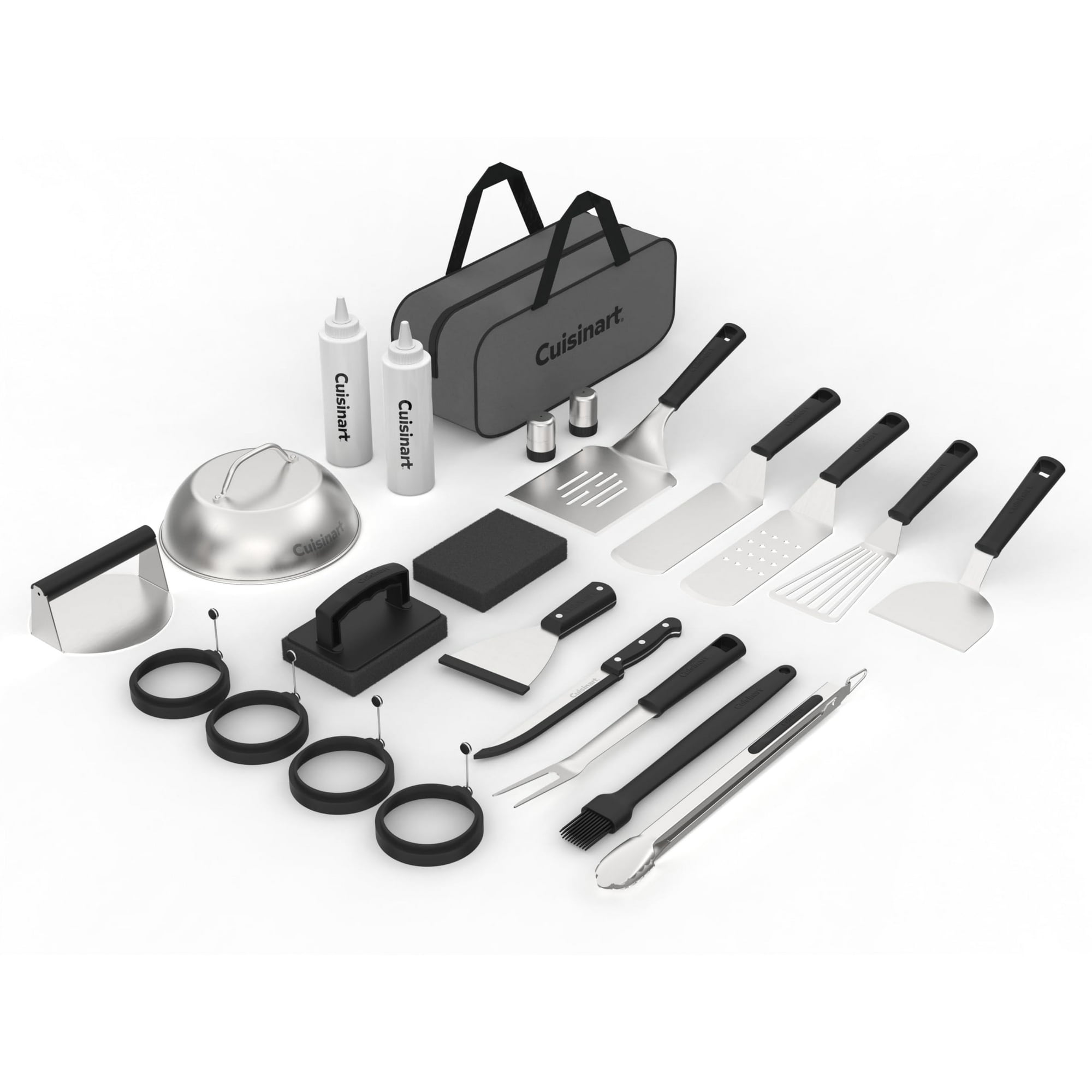 Juego De Utensilios Para Plancha Cuisinart De Acero Inoxidable De 24 Piezas Con Bolsa