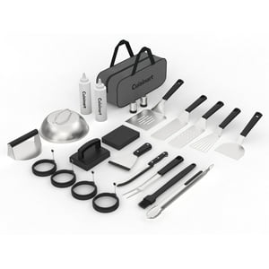 Juego De Utensilios Para Plancha Cuisinart De Acero Inoxidable De 24 Piezas Con Bolsa