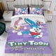 thumbnail image 4 of Tiny Toon Adventures Conjunto de sábanas temático, trío de piezas, cómodo y amigable con la piel, diseño único, regalo de decoración para el hogar para familiares, amigos y fans,173cm *218cm, 4 of 6