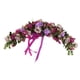 thumbnail image 1 of flor de seda artificial dintel puerta flor espejo flor guirnalda púrpura, 1 of 5