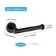 thumbnail image 4 of Portarrollos De Acero Sus304 Negro Mate De 16 Cm, 4 of 8