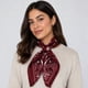 thumbnail image 5 of Pañuelo tipo seda 70 x 70 bandana elegante rojo Talla Única, 5 of 5