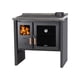 thumbnail image 2 of Pack Cocina a Leña Bosca Hestia 90 Charcoal + Kit de instalación, 2 of 2