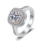 thumbnail image 1 of Anillo de Diamante de Moissanita 1 Uds Color D VVS1 para Mujer, Anillos de Compromiso Bicolor de Plata Esterlina S925, Anillos de Boda, Anillos de Aniversario, Anillos de Promesa con Certificado, 1 of 8