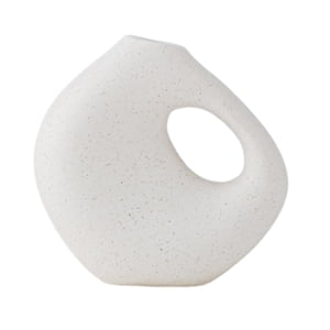 Bothyi - Florero Geométrico De Cerámica, Florero Abstracto, Decoración De Entrada, Soporte Para Maceta, Estilo C