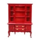 thumbnail image 5 of Gabinete De Casa De Muñecas Modelo 1:12 Gabinete De Madera Para Decoración De Dormitorio Sala De Estar Rojo, 5 of 5